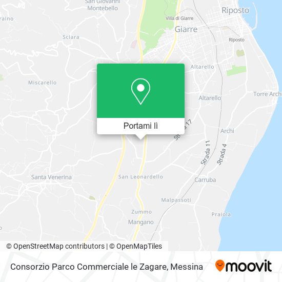 Mappa Consorzio Parco Commerciale le Zagare