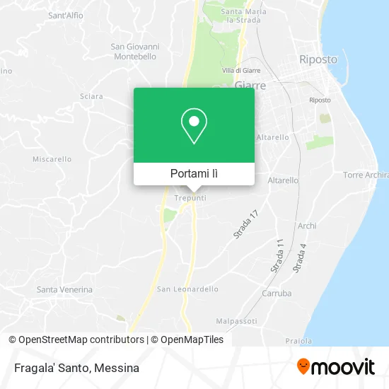 Mappa Fragala' Santo