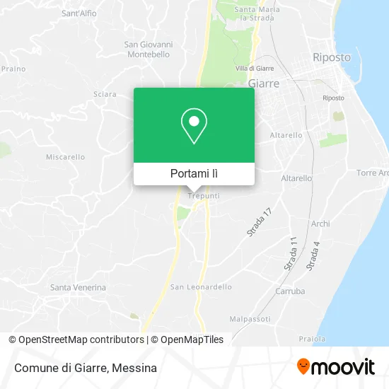 Mappa Comune di Giarre