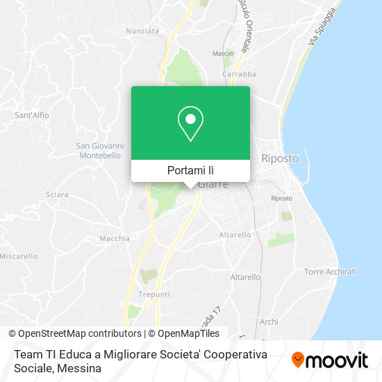 Mappa Team TI Educa a Migliorare Societa' Cooperativa Sociale