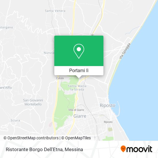 Mappa Ristorante Borgo Dell'Etna