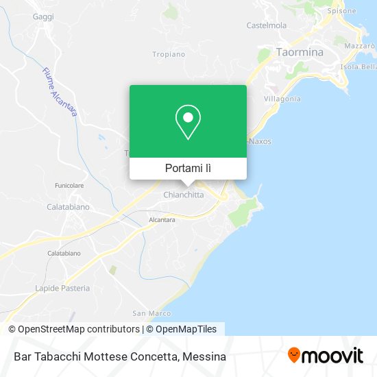Mappa Bar Tabacchi Mottese Concetta