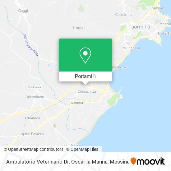 Mappa Ambulatorio Veterinario Dr. Oscar la Manna