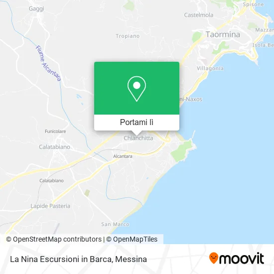 Mappa La Nina Escursioni in Barca