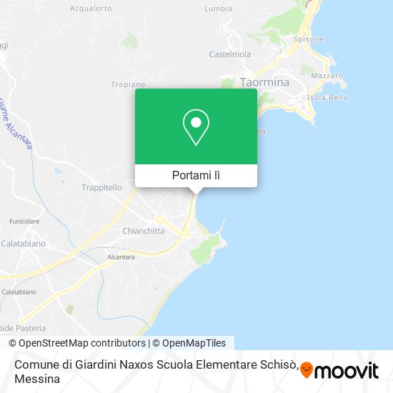 Mappa Comune di Giardini Naxos Scuola Elementare Schisò
