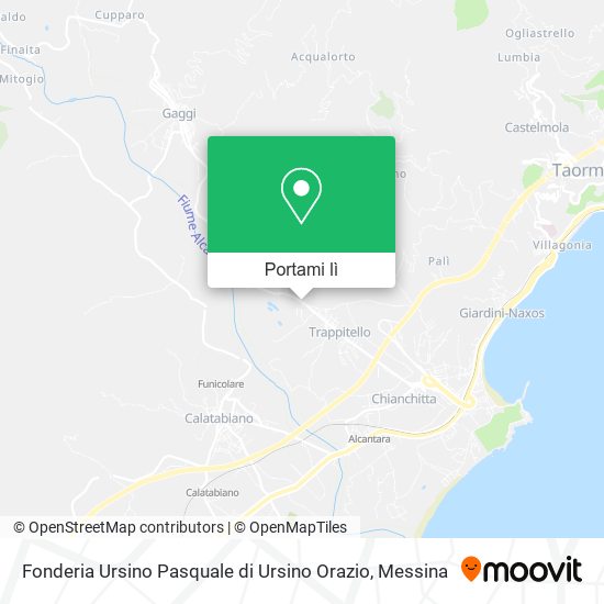Mappa Fonderia Ursino Pasquale di Ursino Orazio