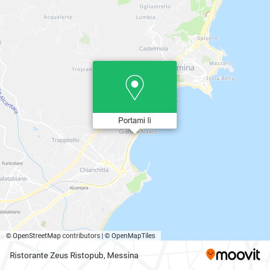 Mappa Ristorante Zeus Ristopub