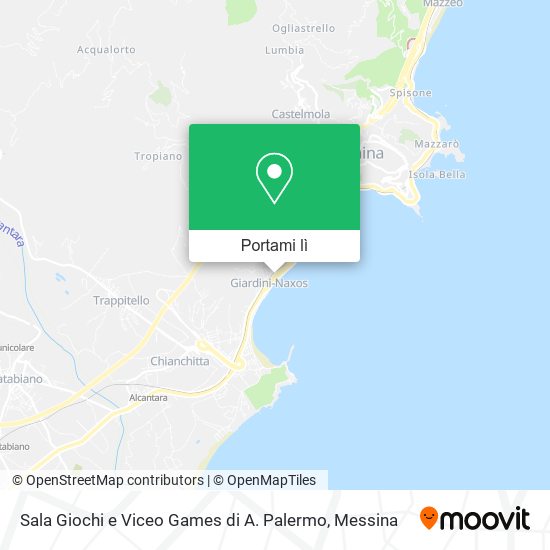 Mappa Sala Giochi e Viceo Games di A. Palermo