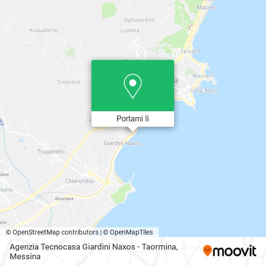 Mappa Agenzia Tecnocasa Giardini Naxos - Taormina