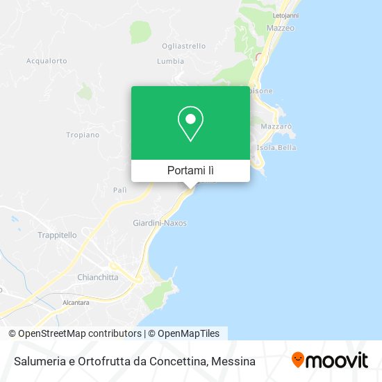 Mappa Salumeria e Ortofrutta da Concettina