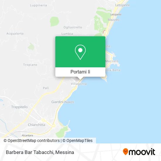 Mappa Barbera Bar Tabacchi