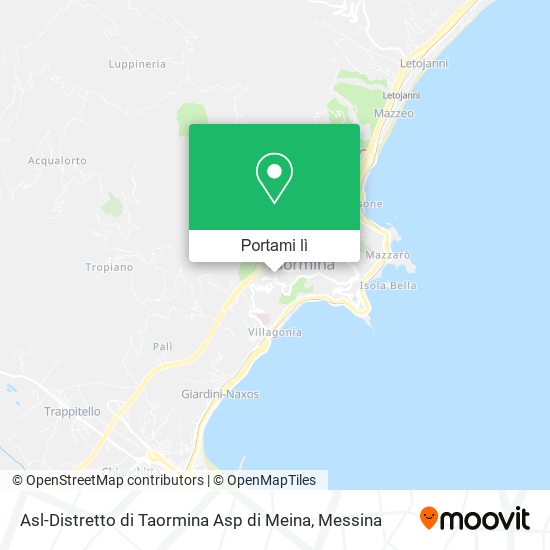 Mappa Asl-Distretto di Taormina Asp di Meina