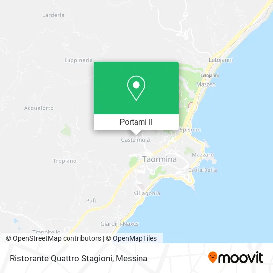 Mappa Ristorante Quattro Stagioni