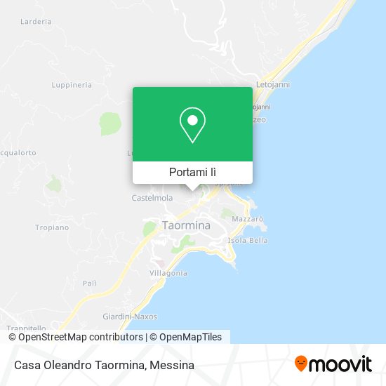 Mappa Casa Oleandro Taormina