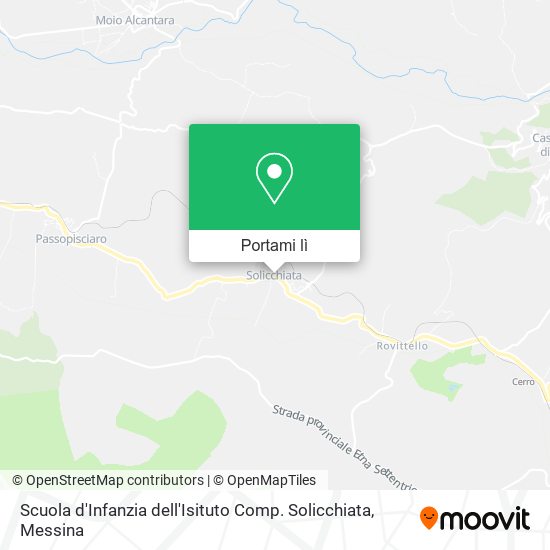 Mappa Scuola d'Infanzia dell'Isituto Comp. Solicchiata
