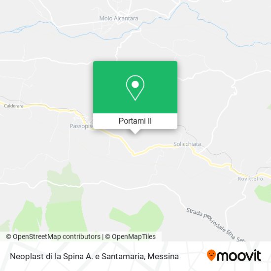 Mappa Neoplast di la Spina A. e Santamaria