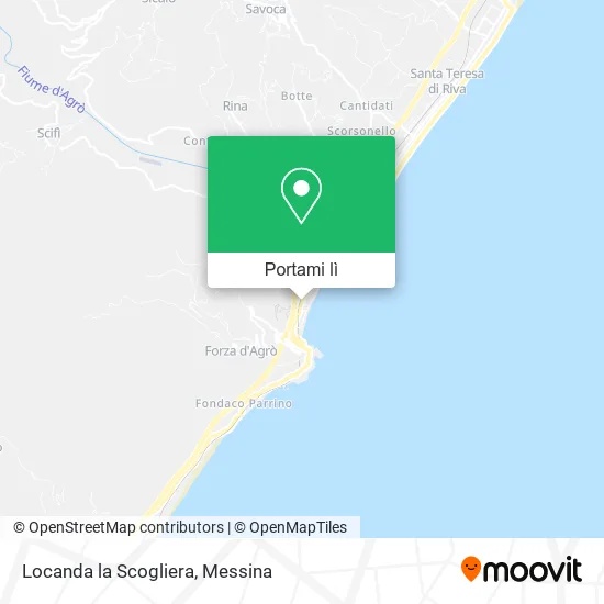 Mappa Locanda la Scogliera