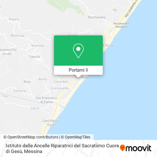 Mappa Istituto delle Ancelle Riparatrici del Sacratiimo Cuore di Gesù