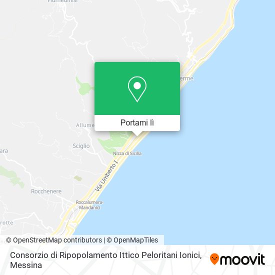 Mappa Consorzio di Ripopolamento Ittico Peloritani Ionici