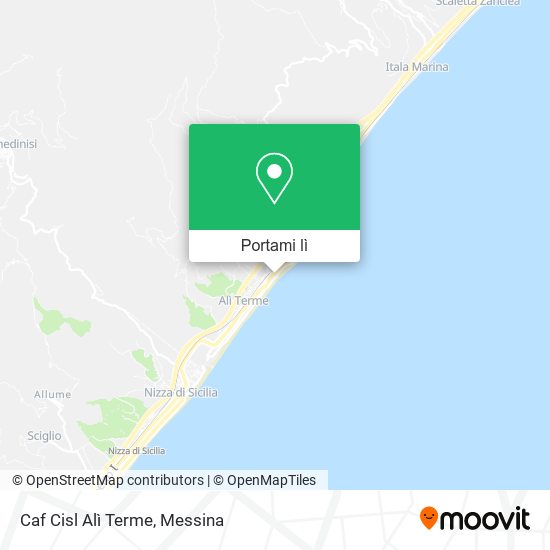 Mappa Caf Cisl Alì Terme