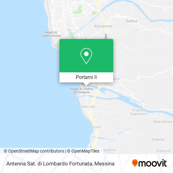 Mappa Antenna Sat. di Lombardo Fortunata