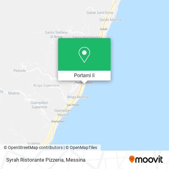 Mappa Syrah Ristorante Pizzeria