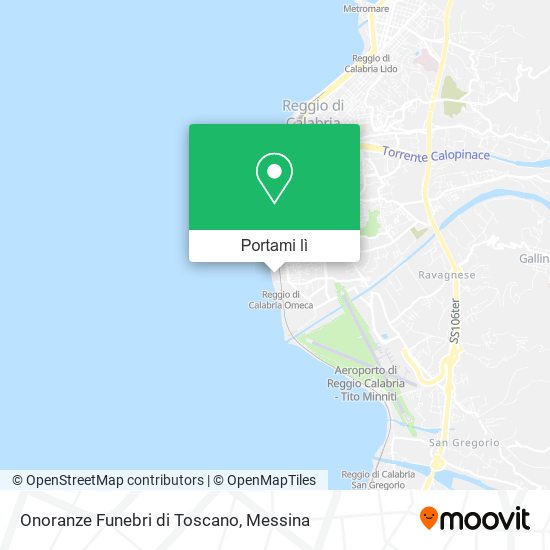 Mappa Onoranze Funebri di Toscano