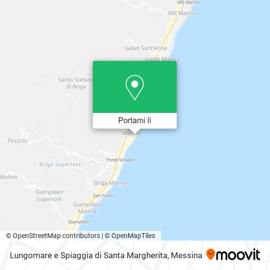 Mappa Lungomare e Spiaggia di Santa Margherita