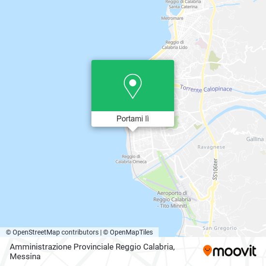 Mappa Amministrazione Provinciale Reggio Calabria