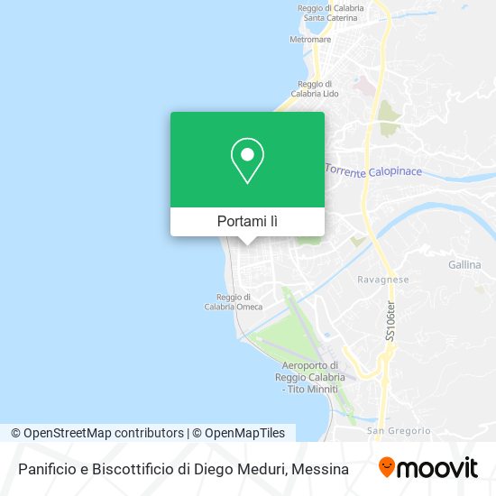 Mappa Panificio e Biscottificio di Diego Meduri