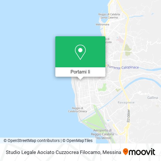 Mappa Studio Legale Aociato Cuzzocrea Filocamo
