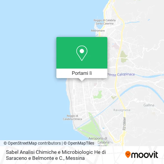 Mappa Sabel Analisi Chimiche e Microbiologic He di Saraceno e Belmonte e C.