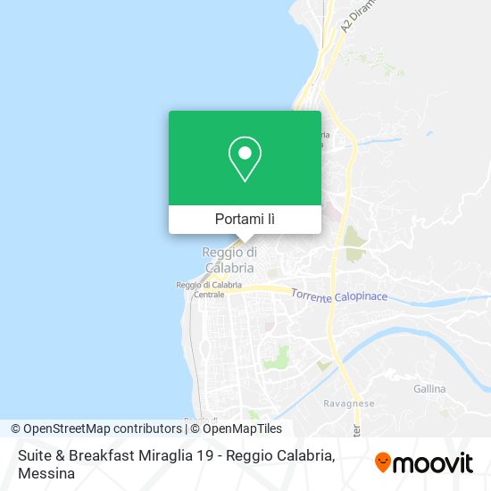 Mappa Suite & Breakfast Miraglia 19 - Reggio Calabria