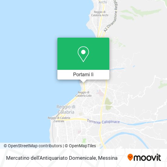 Mappa Mercatino dell'Antiquariato Domenicale