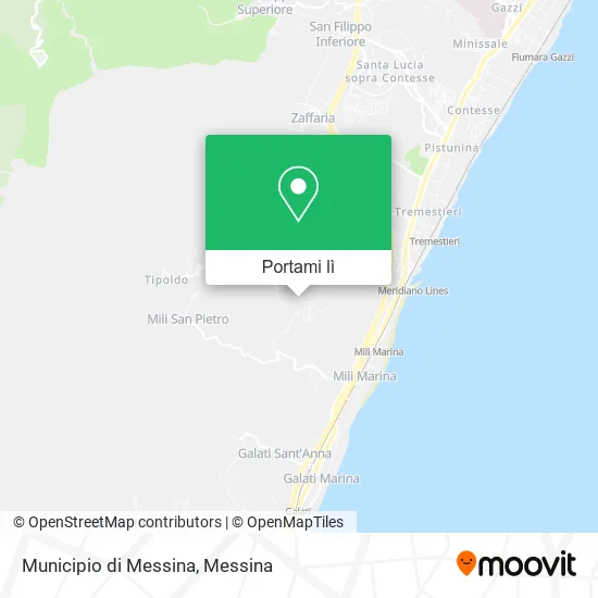 Mappa Municipio di Messina