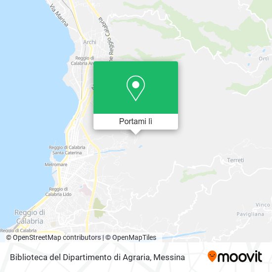 Mappa Biblioteca del Dipartimento di Agraria