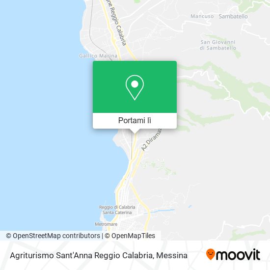 Mappa Agriturismo Sant'Anna Reggio Calabria