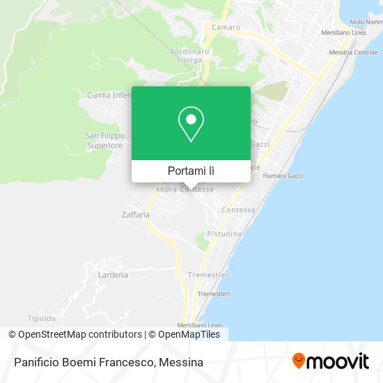 Mappa Panificio Boemi Francesco