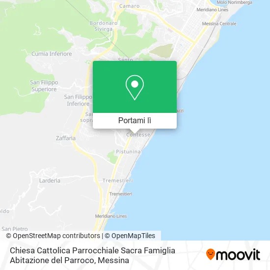 Mappa Chiesa Cattolica Parrocchiale Sacra Famiglia Abitazione del Parroco