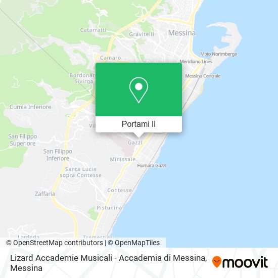 Mappa Lizard Accademie Musicali - Accademia di Messina