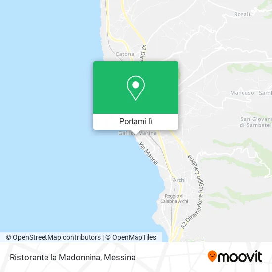 Mappa Ristorante la Madonnina