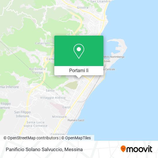 Mappa Panificio Solano Salvuccio