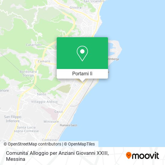 Mappa Comunita' Alloggio per Anziani Giovanni XXIII
