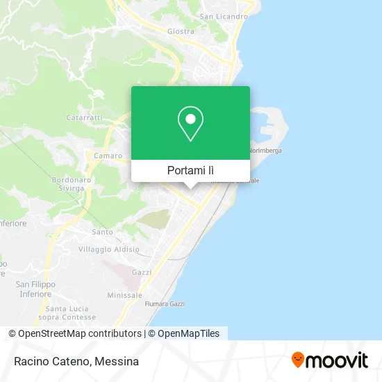 Mappa Racino Cateno
