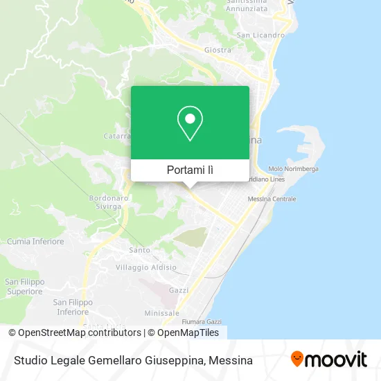 Mappa Studio Legale Gemellaro Giuseppina