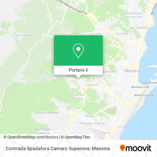 Mappa Contrada Spadafora Camaro Superiore