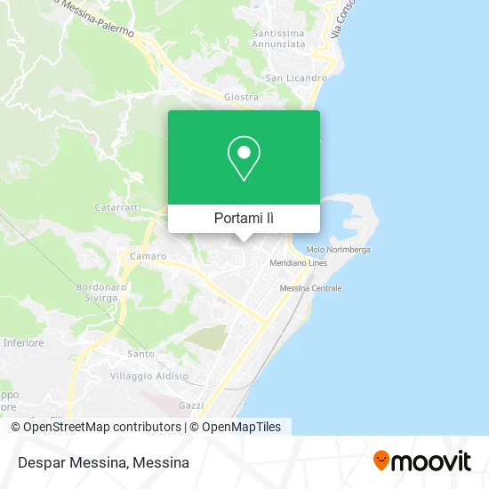 Mappa Despar Messina