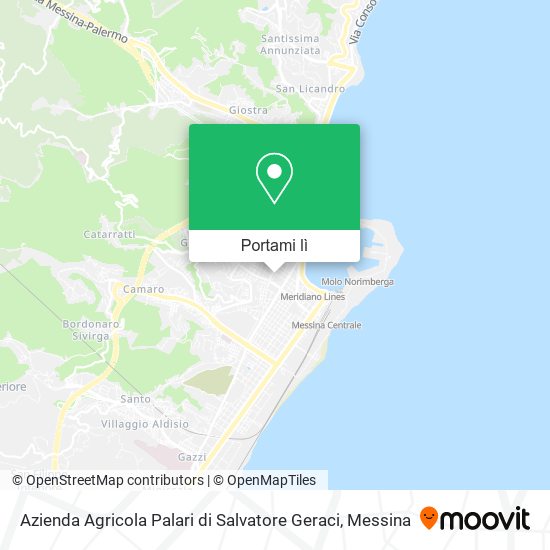 Mappa Azienda Agricola Palari di Salvatore Geraci