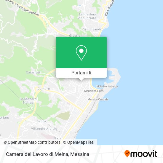 Mappa Camera del Lavoro di Meina