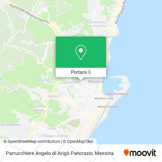 Mappa Parrucchiere Angelo di Arigò Pancrazio